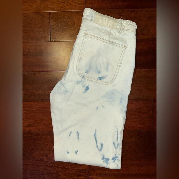 White & Blue Tie Dye Jeans - Picture 10 of 10
